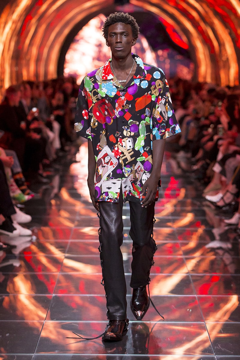 balenciaga runway spring 2019 collection paris fashion week men women demna gvasalia suit shoulder sneaker track dress logo HYPEBEAST