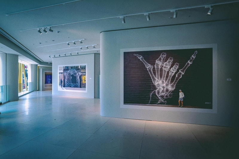世界各地の壁画アートが一堂に会した SHOK-1 国内初となる個展 “Street X-Rays” に潜入 普段顔出しNGのSHOK-1もX線アートをプリントした限定マスク姿で登場 