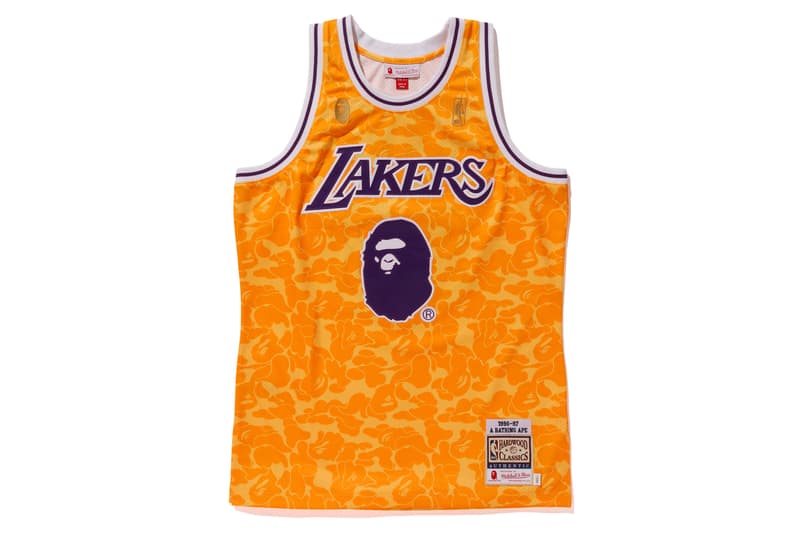 BAPE ベイプ NBA レイカーズ ウォリアーズ キャバリアーズ ブルズ ロケッツ ニックス ブレイザーズ セルティックス コラボ ジャージ Basketball Collection Mitchell & Ness and Spalding Snoop Dogg HYPEBEAST