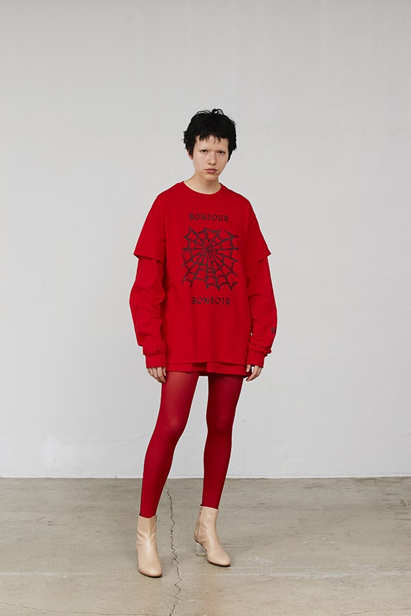 bonjour records ボンジュール レコード bonjour bonsoir ボンジュール ボンソワール グラフィック ゴス Tシャツ ジャケット ZOZOTOWN HYPEBEAST ハイプビースト
