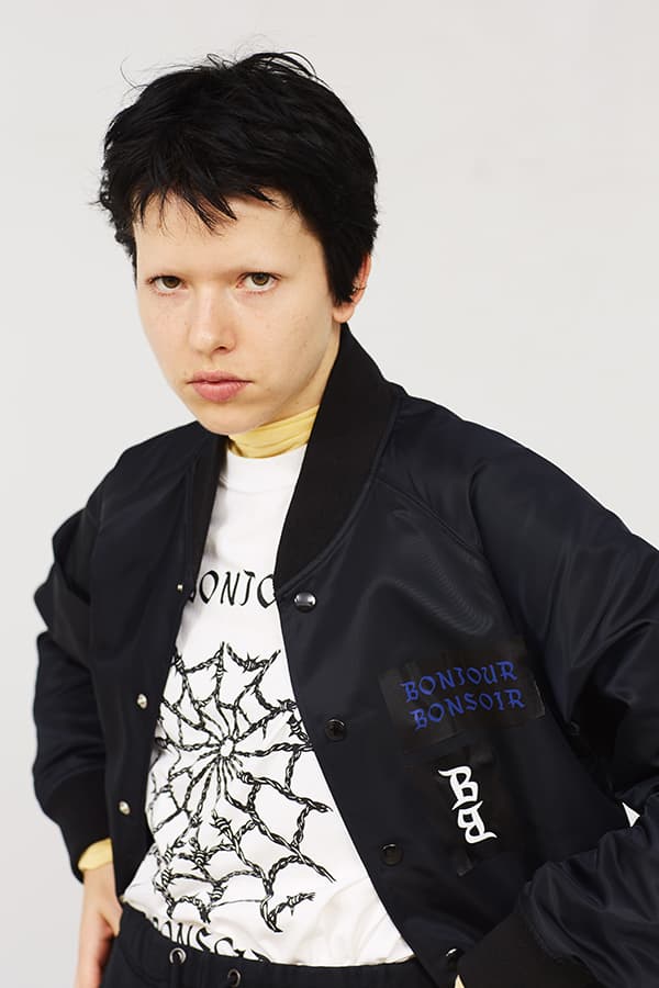 bonjour records ボンジュール レコード bonjour bonsoir ボンジュール ボンソワール グラフィック ゴス Tシャツ ジャケット ZOZOTOWN HYPEBEAST ハイプビースト