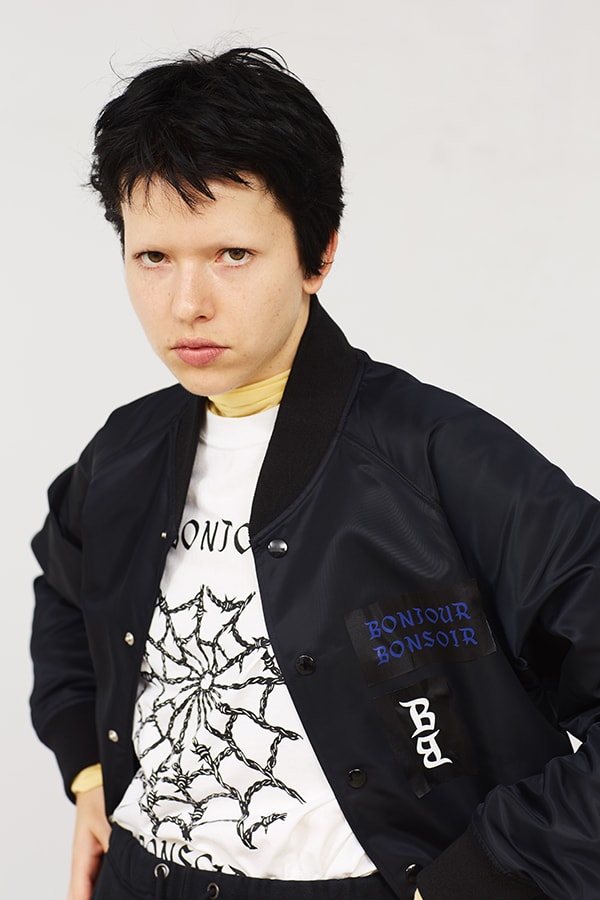 bonjour records ボンジュール レコード bonjour bonsoir ボンジュール ボンソワール グラフィック ゴス Tシャツ ジャケット ZOZOTOWN HYPEBEAST ハイプビースト