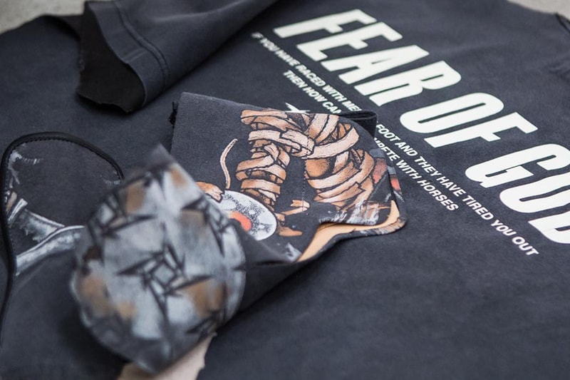 Fear of God よりヴィンテージTシャツを再構築した斬新なフットウェアが登場 フィア オブ ゴッド ジェリー・ロレンゾ jerry lorenzo