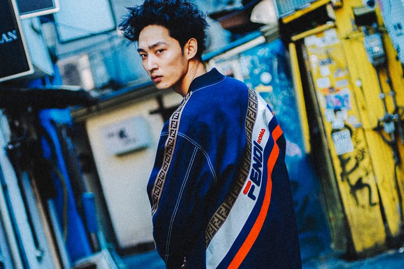 上杉柊平が “FENDI MANIA” を纏い新宿歌舞伎町を闊歩