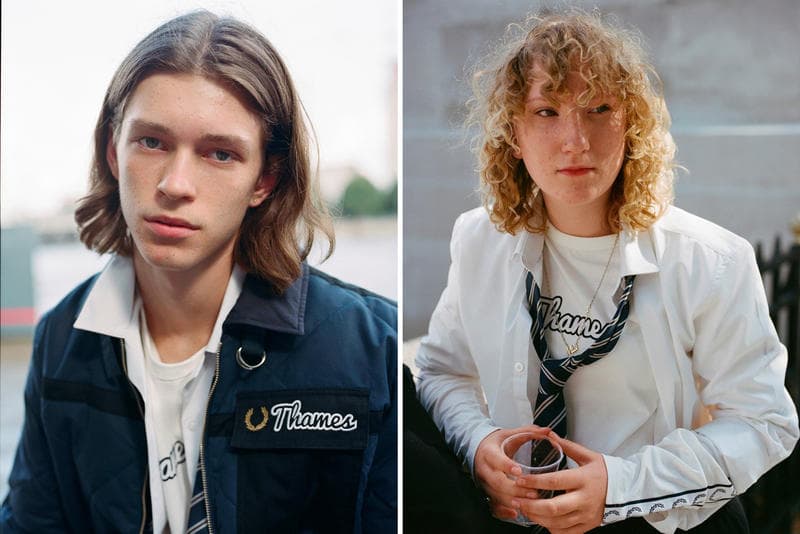 Thames Fred Perry Fall Winter 2018 Capsule Collab Collaborative Fleece Bomber Jacket Track Pants Argyle Cardigan Quilted Waxed Colourblock Jumper Zip Neck Sweatshirt Long Sleeve Ringer T shirt Fred Perry が ブロンディ・マッコイ 手がける Thames との第3弾目コラボコレクションを発表