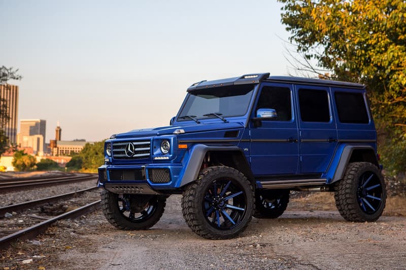 メルセデス・ベンツ G クラス Mercedes-Benz G550 4×4² Lil Baby リル・ベイビー カスタム ブルー ブラック ホイール クルマ