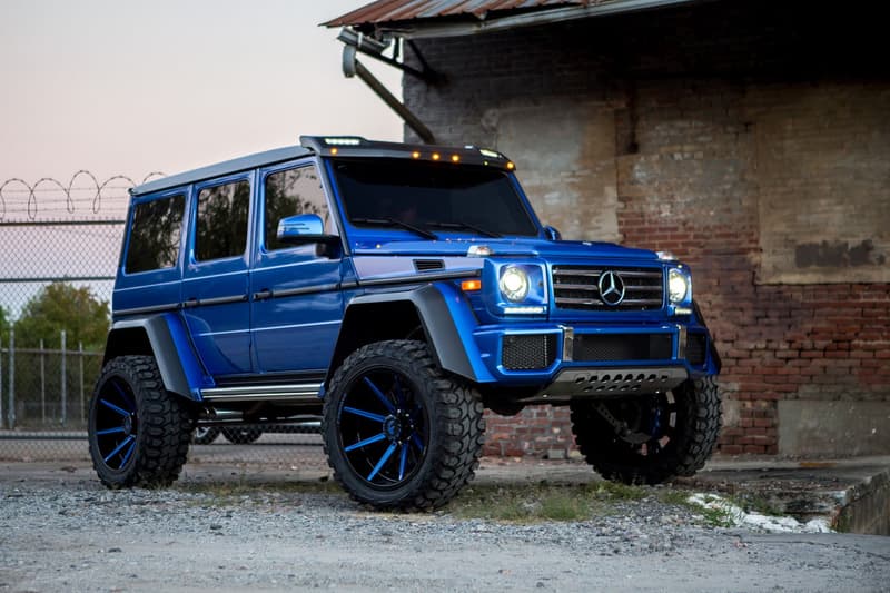 メルセデス・ベンツ G クラス Mercedes-Benz G550 4×4² Lil Baby リル・ベイビー カスタム ブルー ブラック ホイール クルマ
