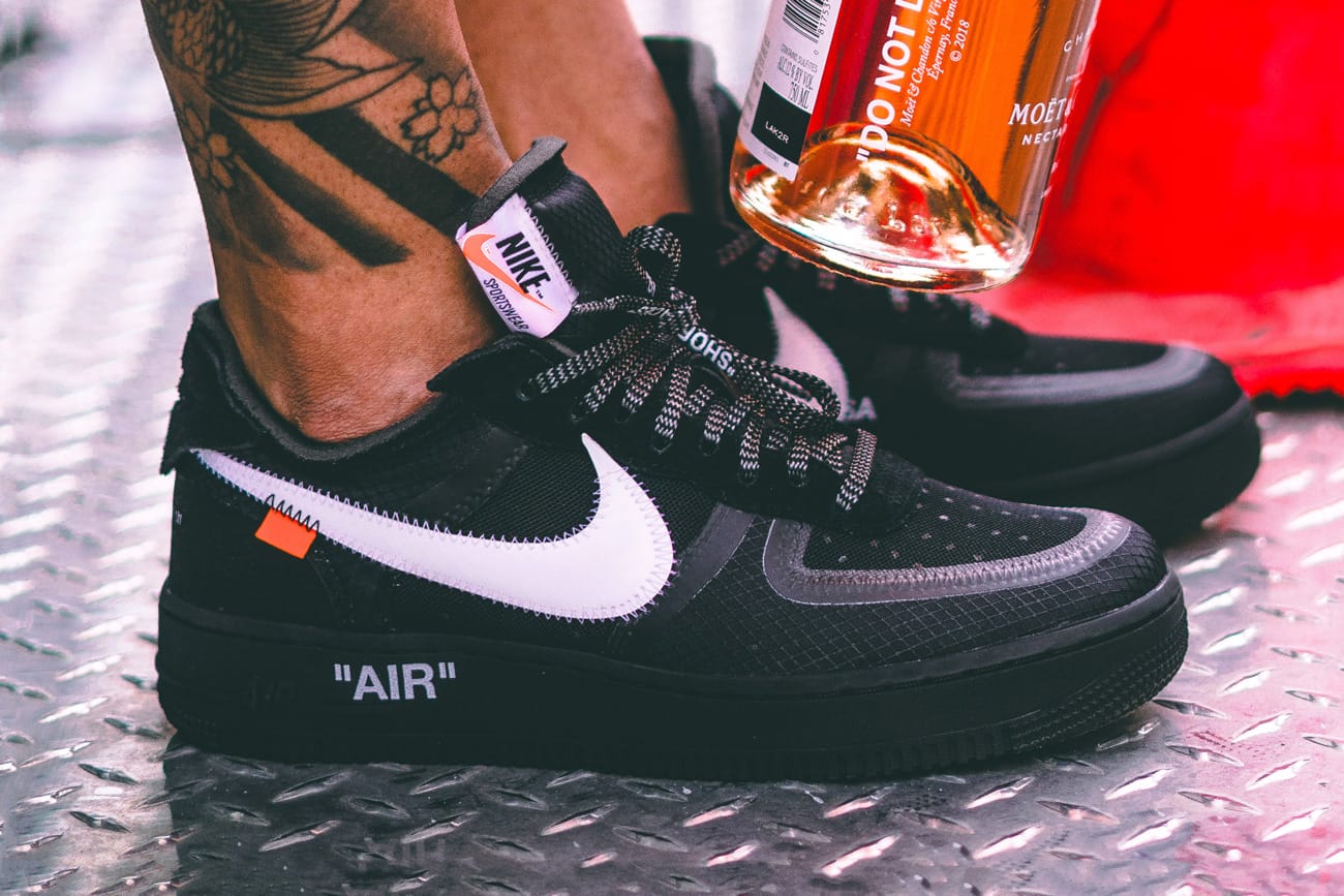 nike x off white air force 1 low black