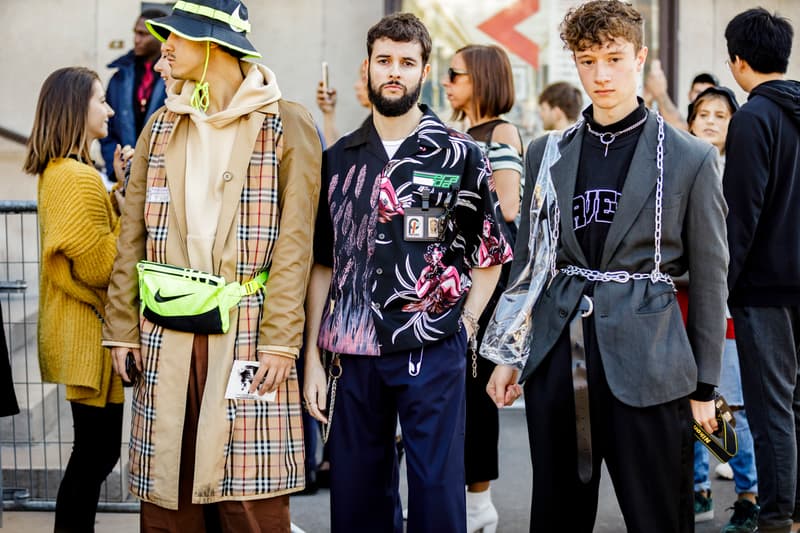 Paris Fashion Week Spring/Summer 2019 Street Style SS19 prada off white nike virgil abloh burberry undercover comme des garcons raf simons Kozue Akimoto HYPEBEAST