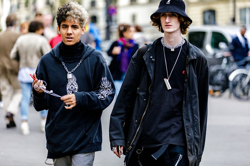 Paris Fashion Week Spring/Summer 2019 Street Style SS19 prada off white nike virgil abloh burberry undercover comme des garcons raf simons 