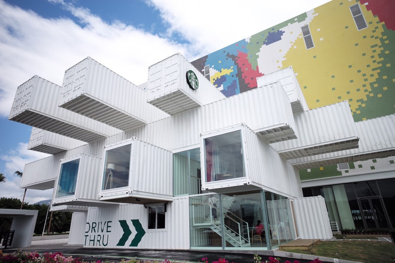 Starbucks Taiwan container Kengo Kuma Architecture Design Coffee Shop HYPEBEAST