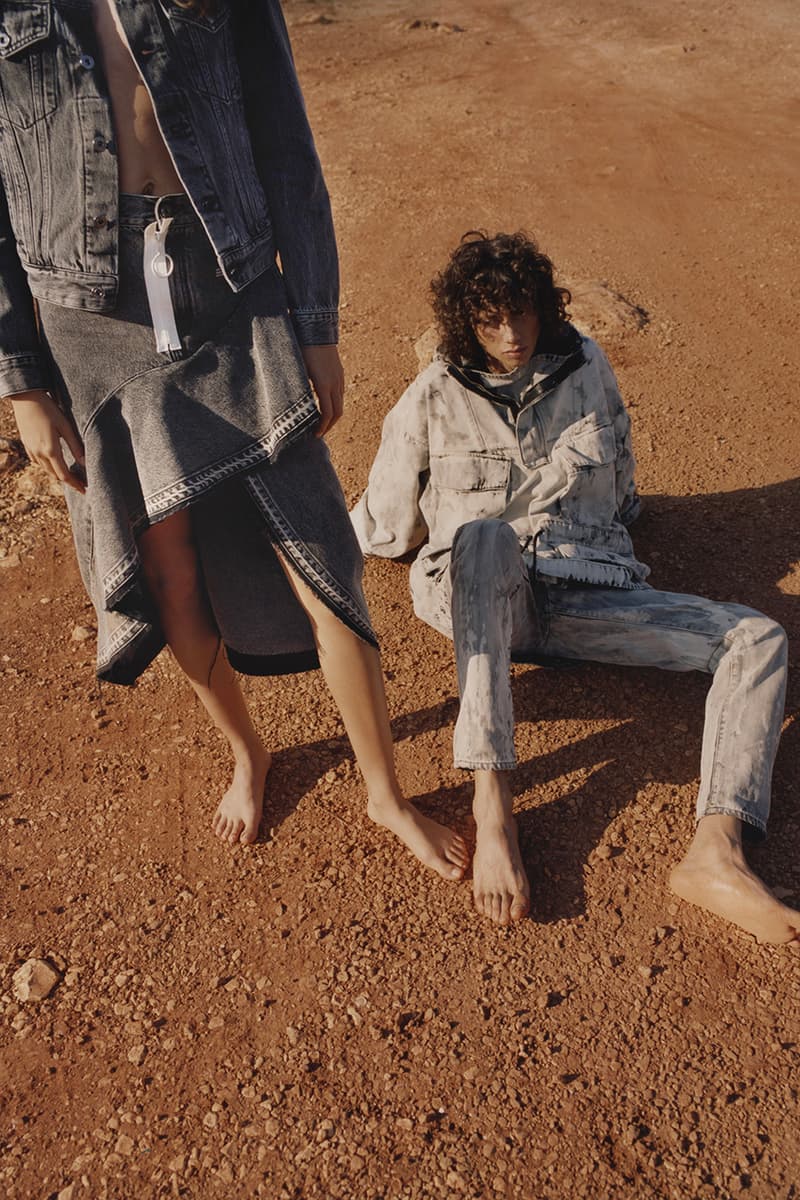 オフホワイト ヴァージルアブロー リゾートコレクション デニム キャンペーン ルックブック off white denim resort spring summer 2019 collection lookbook editorial campaign imagery photograph jeans jacket pants anorak parka