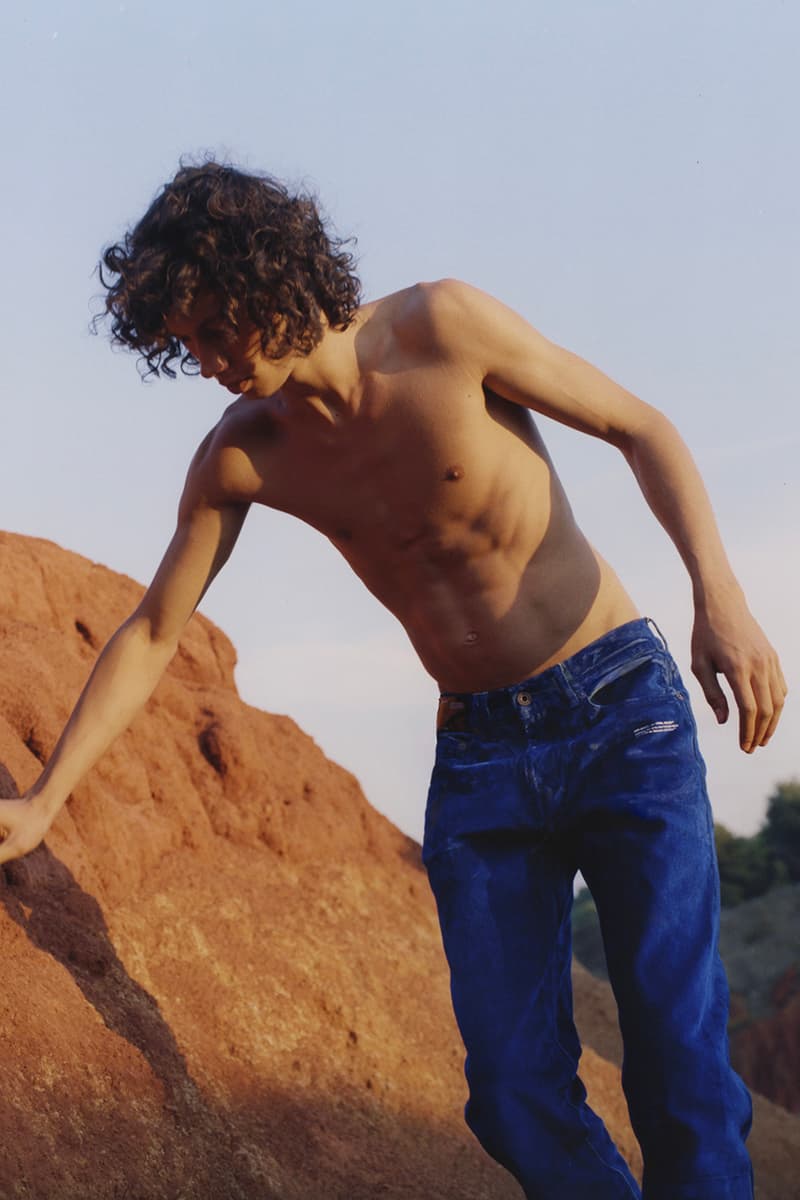 オフホワイト ヴァージルアブロー　リゾートコレクション デニム　キャンペーン　ルックブック off white denim resort spring summer 2019 collection lookbook editorial campaign imagery photograph jeans jacket pants anorak parka　