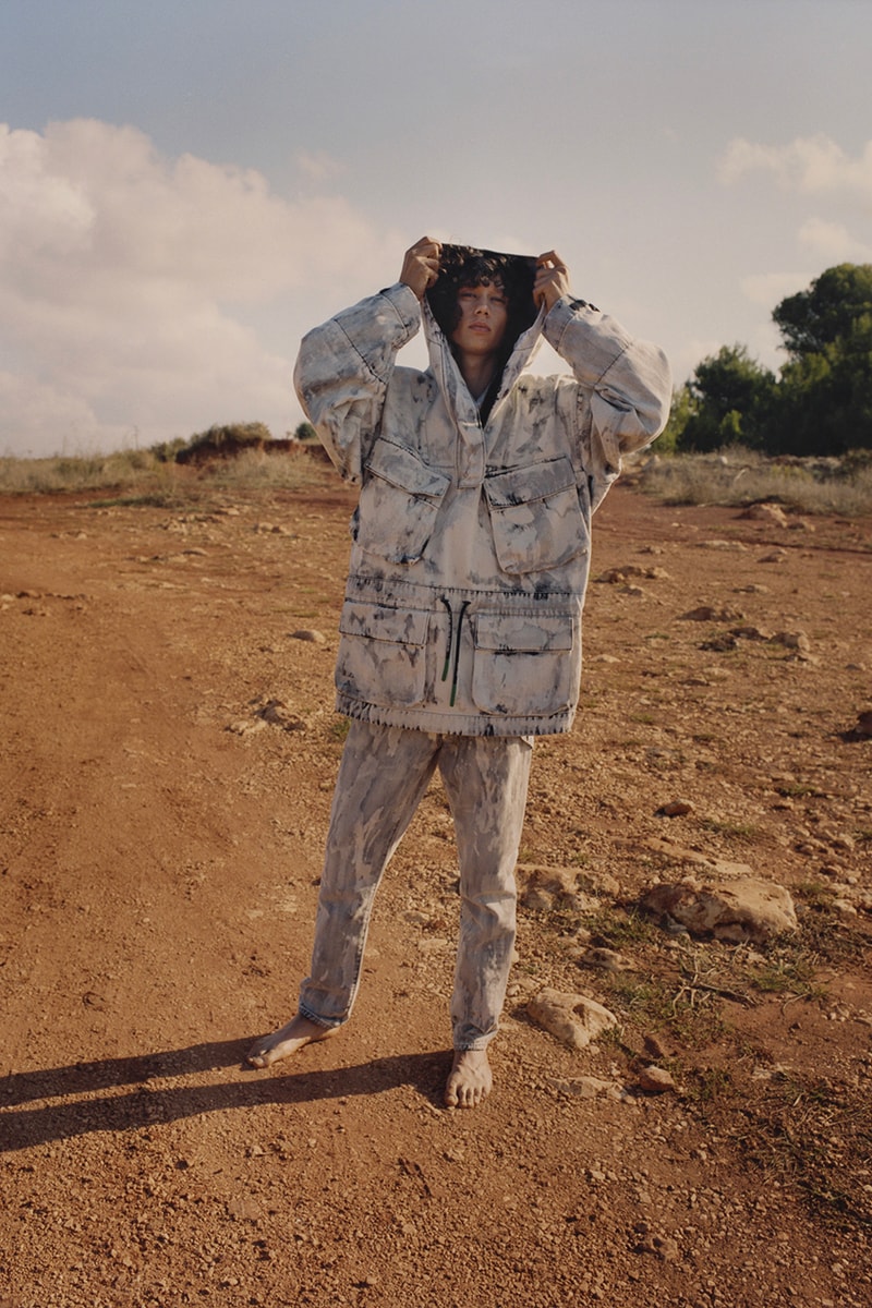 オフホワイト ヴァージルアブロー　リゾートコレクション デニム　キャンペーン　ルックブック off white denim resort spring summer 2019 collection lookbook editorial campaign imagery photograph jeans jacket pants anorak parka　