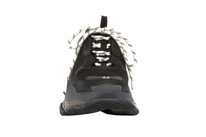 バレンシアガ トリプルエス Balenciaga Triple S スニーカー 黒 白 ブラック ホワイト クリア　チャンキースニーカー　ダッドシューズ　Balenciaga Triple S Clear Sole Sneakers