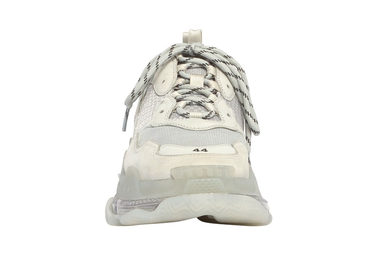 バレンシアガ トリプルエス Balenciaga Triple S スニーカー 黒 白 ブラック ホワイト クリア　チャンキースニーカー　ダッドシューズ　Balenciaga Triple S Clear Sole Sneakers