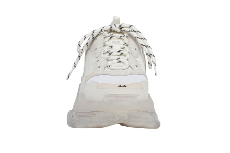 バレンシアガ トリプルエス Balenciaga Triple S スニーカー 黒 白 ブラック ホワイト クリア チャンキースニーカー ダッドシューズ Balenciaga Triple S Clear Sole Sneakers