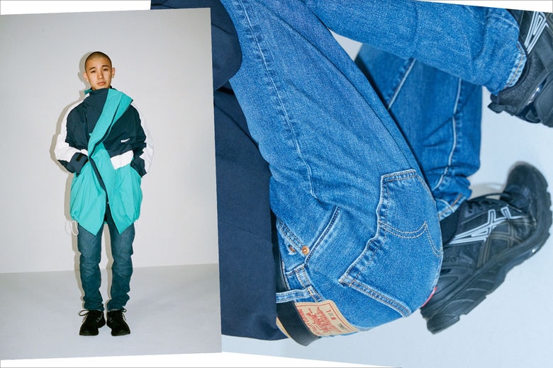 KID FRESINO が着る80年代フレーバー漂う Levi’s® の最新ジーンズ 〈Levi’s®〉の最新スニーカージーンズ“Hi-Ball&Lo-Ball”を『HYPEBEAST』流の最旬スタイルで表現 HYPEBEAST ハイプビースト キッド フレシノ