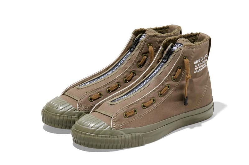 ネイバーフッド スニーカー G . R-HI / C-SNEAKER ブラック ベージュ シューズ NEIGHBORHOOD G . R-HI / C-SNEAKER for FW18 fall winter 2018 military colored sneakers black natural brown beige