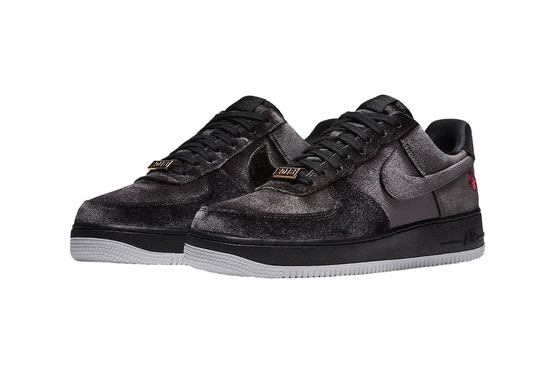 バラ 刺繍 ナイキ エアフォース 1 サテン Nike Air Force 1 