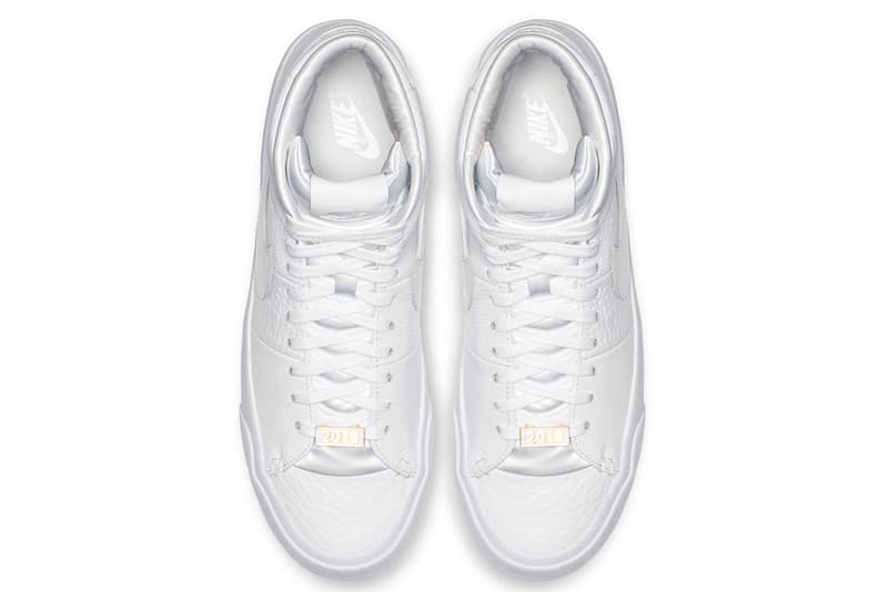 ナイキ　ブレザー　オールホワイト　レザー Nike Blazer Royal "Triple White" Release Date price november 2018 