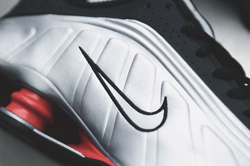 Nike ナイキ ショックス  Shox R4 “Black/Silver” モデル クローズアップ  スニーカー シューズ