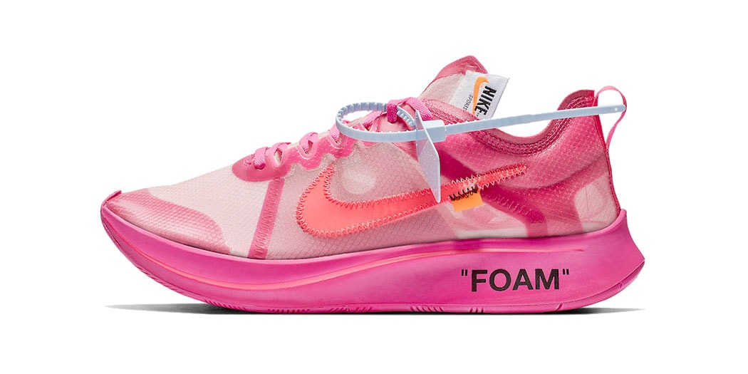 最終値下】OFF-WHITE × NIKE ZOOM FLY PINK Nike Off-White x Zoom Fly