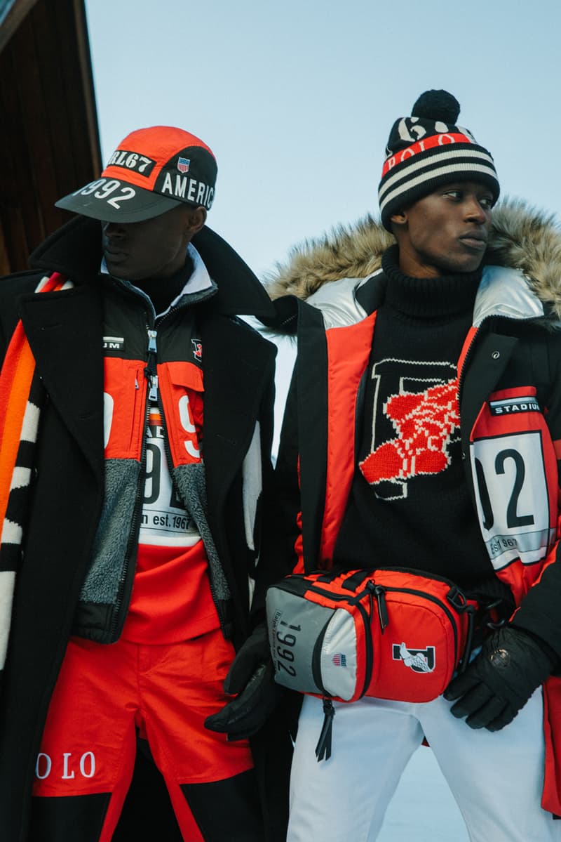 ポロ ラルフローレン ウィンタースタジアム コレクション Polo Ralph Lauren Winter Stadium ジャケット アウター 秋冬 キャップ レッド 赤 ブラック 黒