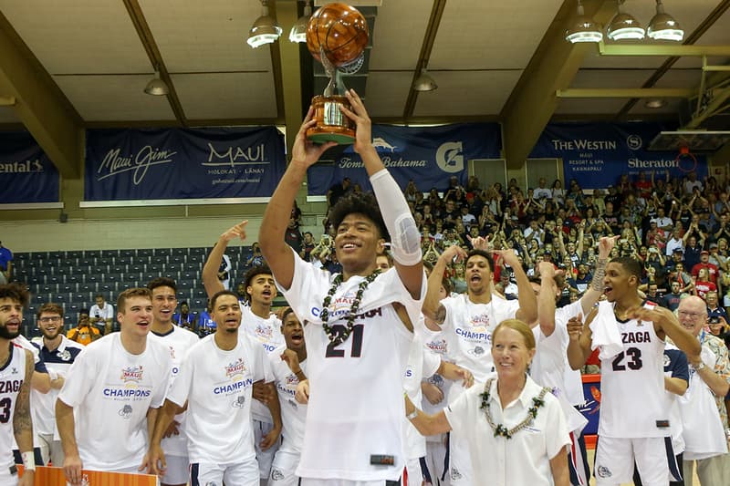 八村塁 ゴンザガ MVP 優勝 デューク バスケ 大学 カレッジ NBA ドラフト NCAA マウイ・インビテーショナル Rui Hachimura