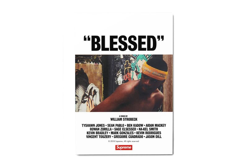 Supreme シュプリーム BLESSED ブレスド 公式 リリース スケートビデオ フルレングス ウィリアム・ストローベック 写真集 フォトブック Tシャツ bill william storobeck cherry