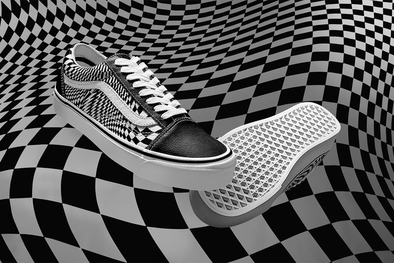 ヴァンズ Vans END. エンド Old Skool Slip-On チェッカーボード チェック ブラック ホワイト 白黒 スニーカー コラボ 