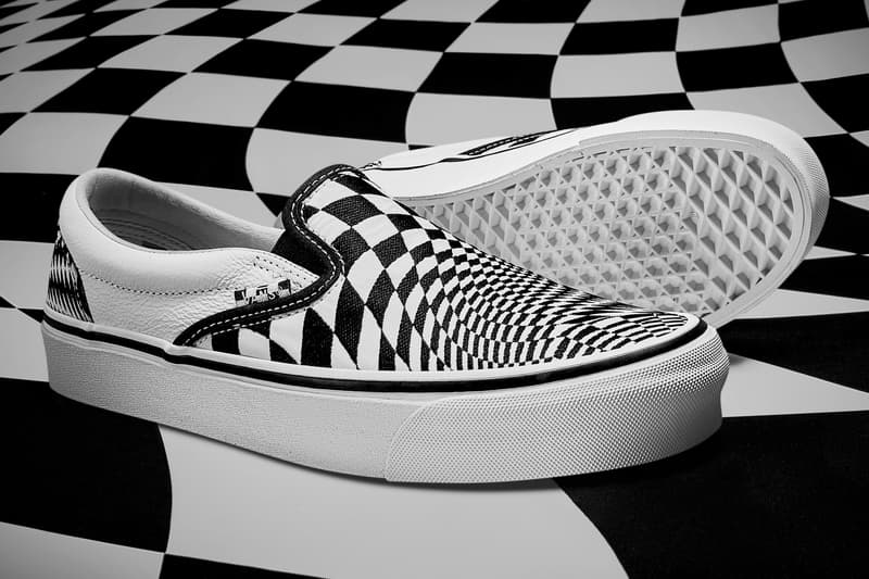 ヴァンズ Vans END. エンド Old Skool Slip-On チェッカーボード チェック ブラック ホワイト 白黒 スニーカー コラボ 