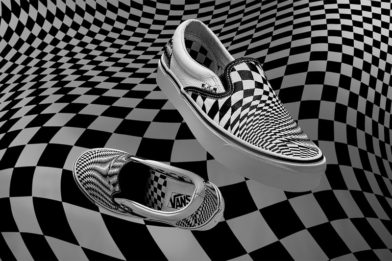 ヴァンズ Vans END. エンド Old Skool Slip-On チェッカーボード チェック ブラック ホワイト 白黒 スニーカー コラボ 