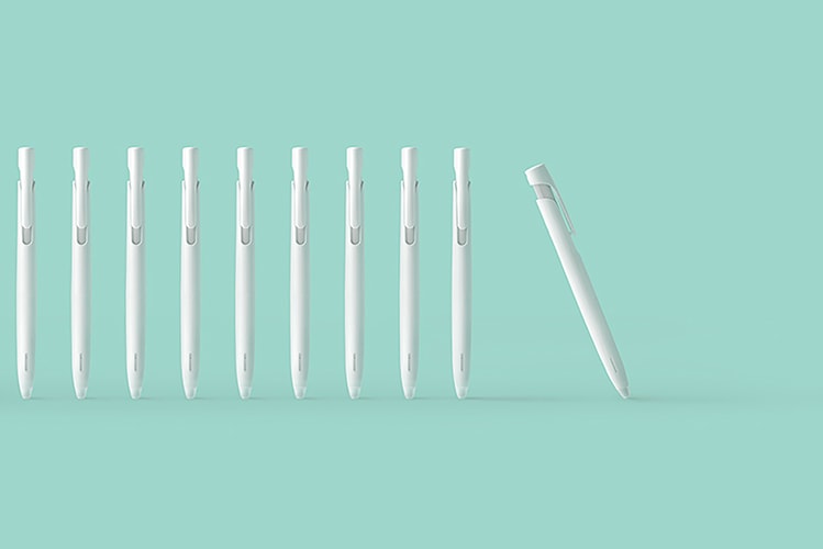 デザインオフィス nendo と 筆記具メーカー ゼブラがタッグを組みブレを抑制したボールペン bLen を発表