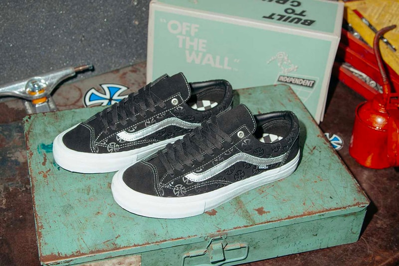 インディペンデント　ヴァンズ　スニーカー　コラボモデル　Independent Vans Style 36 Pro Release Date collab december 2018 black white silver sneaker 40 anniversary