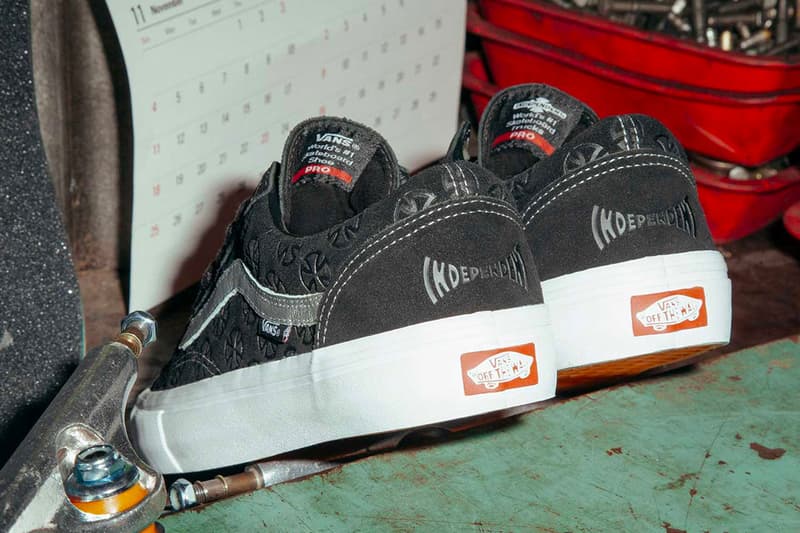 インディペンデント ヴァンズ スニーカー コラボモデル Independent Vans Style 36 Pro Release Date collab december 2018 black white silver sneaker 40 anniversary