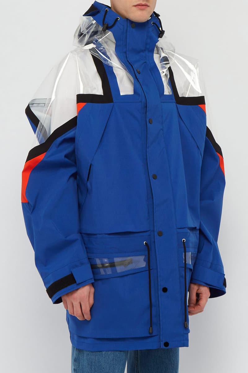 メゾンマルジェラ　スキーウェア　ジャケット　ポリ塩化ビニル Maison Margiela PVC-Paneled Technical Jacket fall winter 2018 matchesfashion.com 5000 USD price collection martin