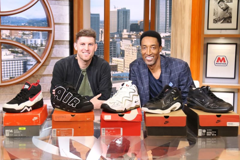 元 NBA ブルズのスター選手 スコッティ・ピッペンのサイン入り Nike シューズ5足がチャリティオークションに登場