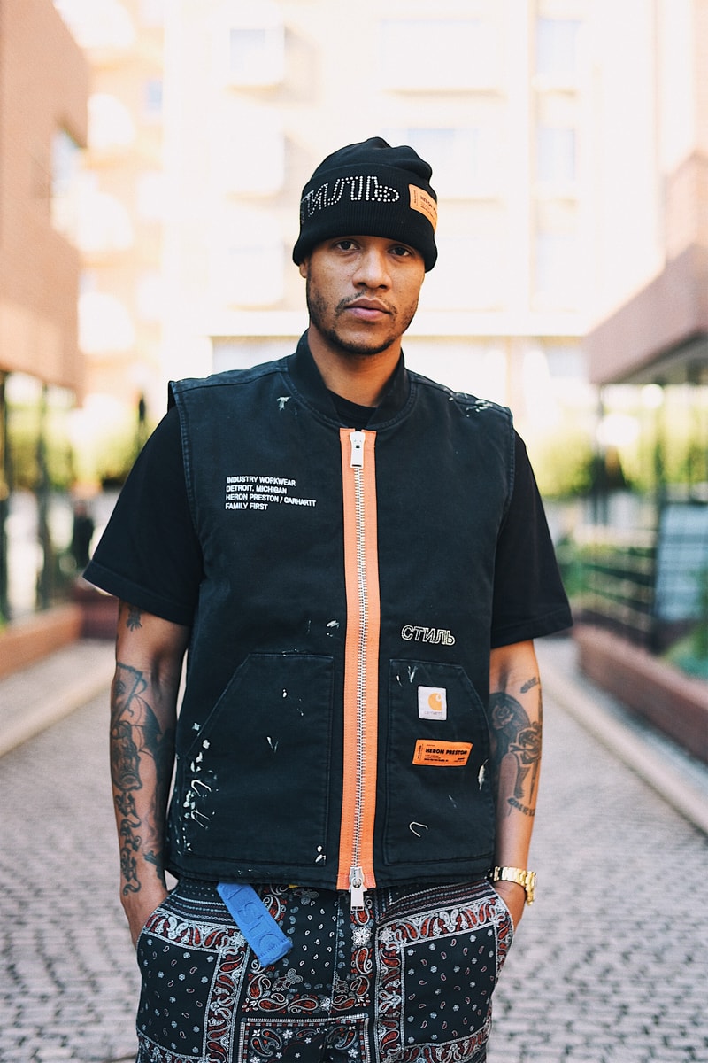 ヘロン・プレストン カーハート コラボ ストリートスナップ インタビュー Heron Preston 誰 オンライン 