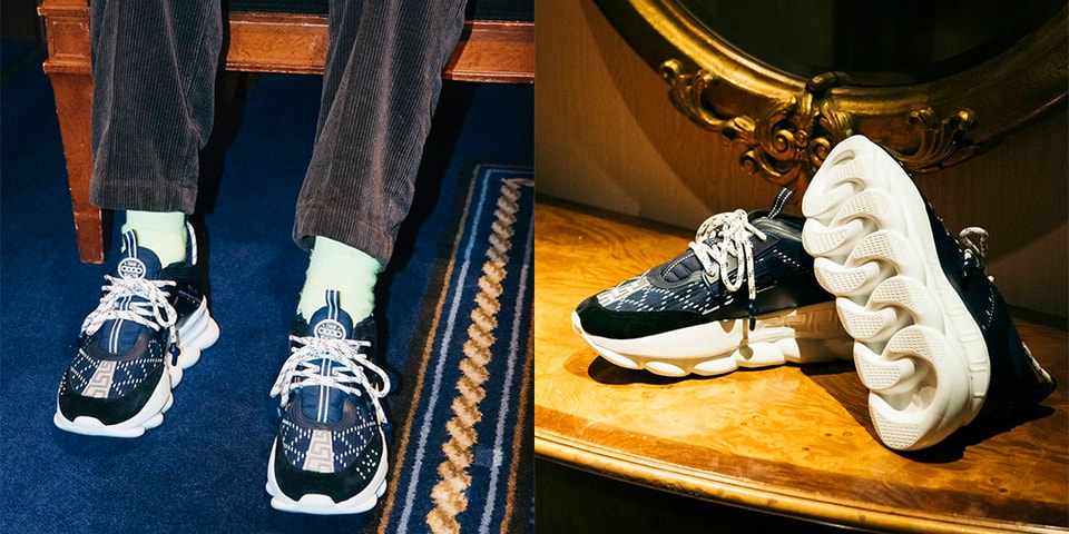 VersaceとUNITED ARROWS & SONSがコラボスニーカーをリリース 