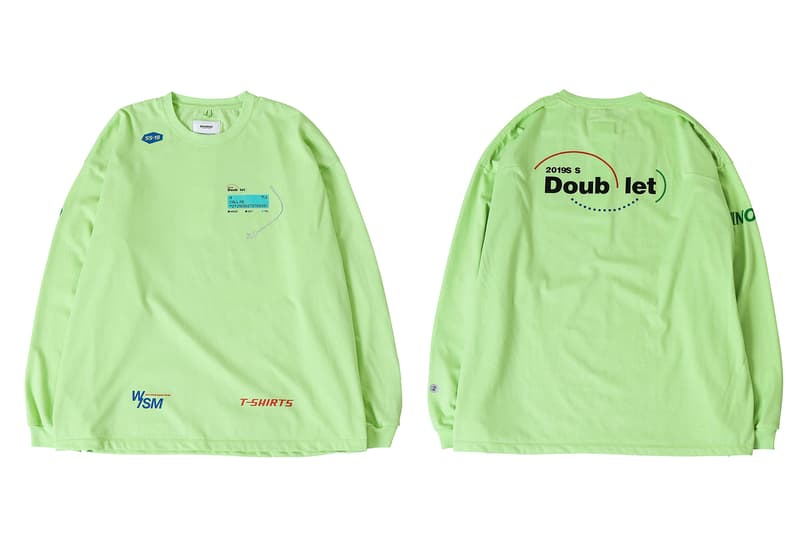 WISM ダブレット doublet ウィズム 通信企業 パロディ ロゴ コラボ ロンT