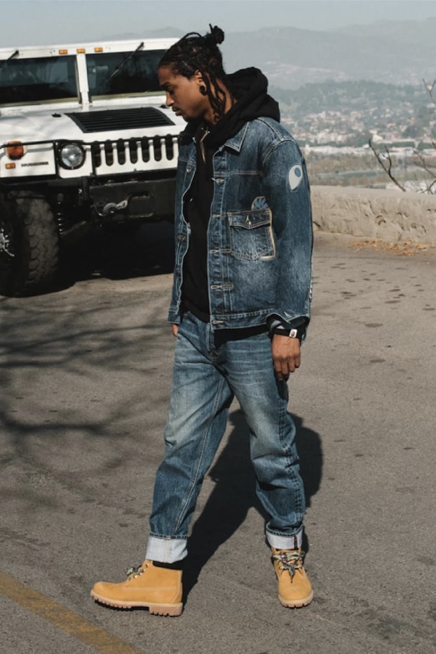 ベイプ エイプ デニム オンライン A Bathing Ape Release Vintage Denim Collection Featuring Shark Motifs and Ape Heads 