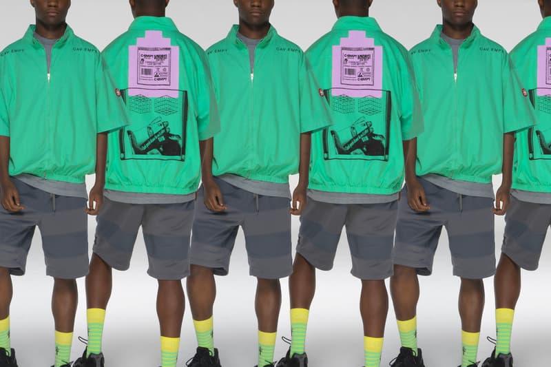 Cav Empt C.E スケートシング スケシン Spring Summer 2019 Collection Lookbook Toby Feltwell Sk8thing Jacket Hoodie Sweater Beanie Pants socks bags scarf t shirt crewneck shorts