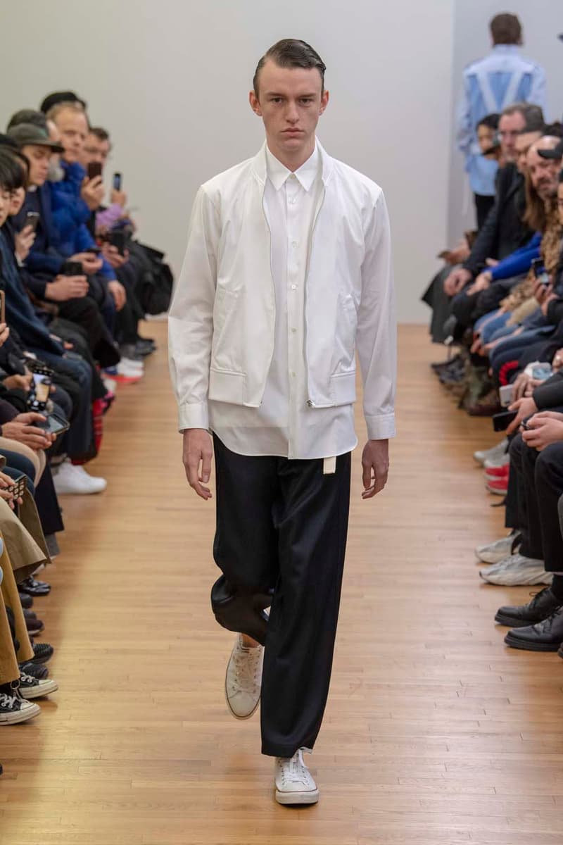 コム デ ギャルソン・シャツ パリコレ　パリファッションウィーク　川久保玲　COMME des GARÇONS SHIRT Fall Winter 2019 Collection Paris Fashion Week Mens jacket suiting shirt sweater jacket shorts  Rei Kawakubo