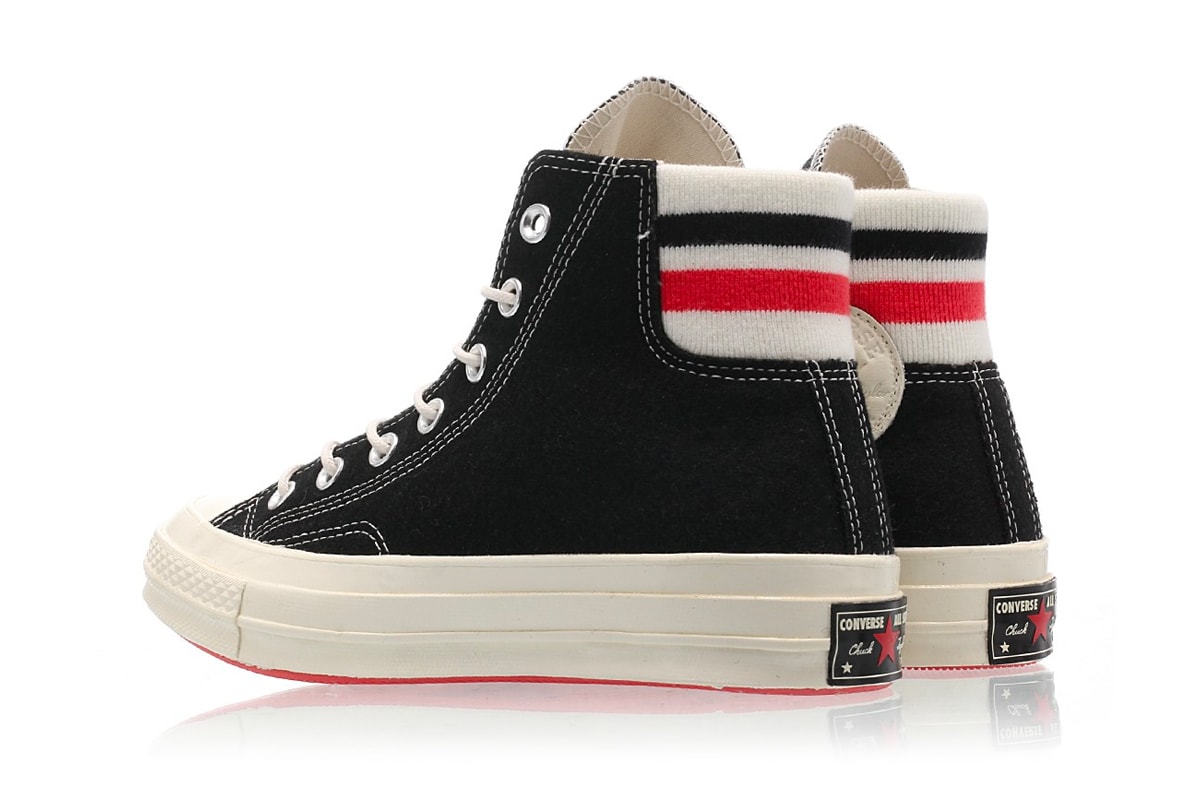 コンバース　オールスター　New Converse ChuckTaylor 70 With Retro Basketball Feels black white footwear high top sneakers drop release date price images