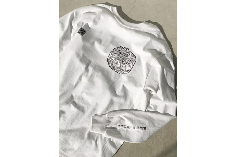 麺散 Tシャツ フラグスタフ コラボ うどん 原宿 ランチ F-LAGSTUF-F VERDY