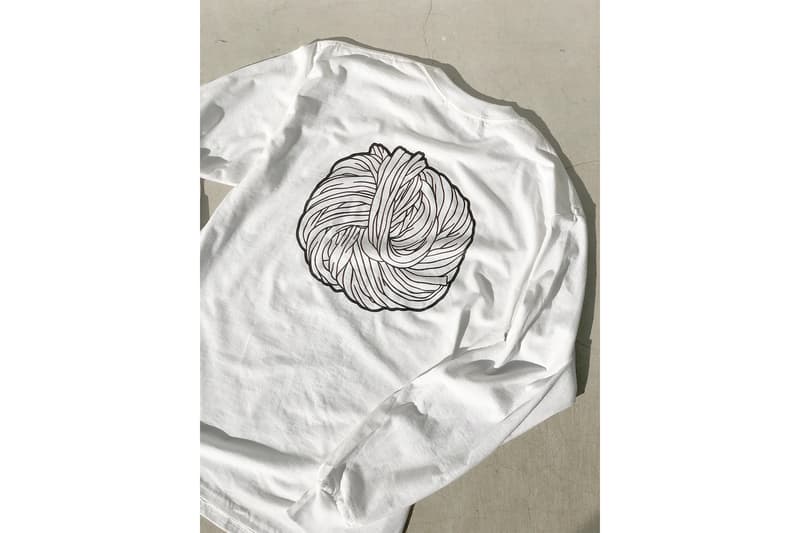 麺散 Tシャツ フラグスタフ コラボ うどん 原宿 ランチ F-LAGSTUF-F VERDY
