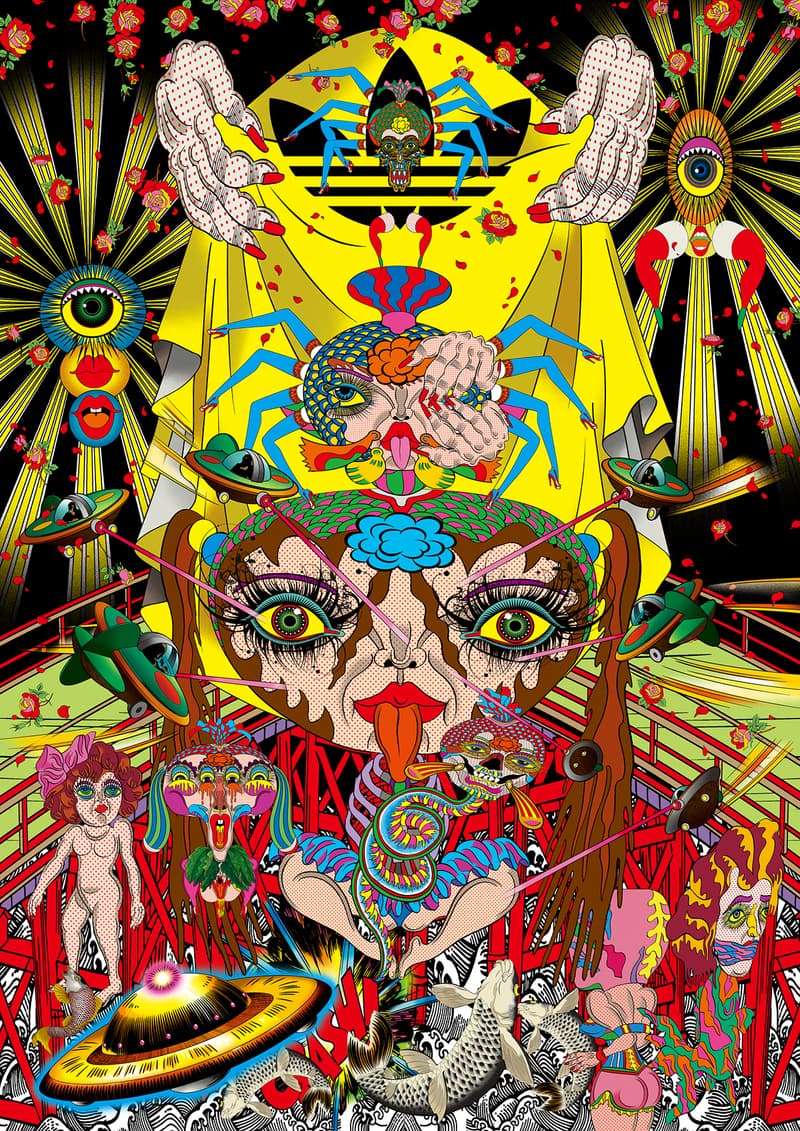 田名網敬一 アディダス オリジナルス adidas Originals  NANZUKA 個展 展示 アート コラボ 会期 場所 住所 