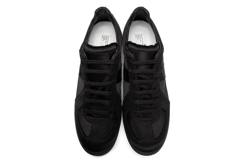 Maison Margiela Launches Three New Satin Replica Sneakers metallic orange light turquoise blue triple black images drop release date prices ssense footwear