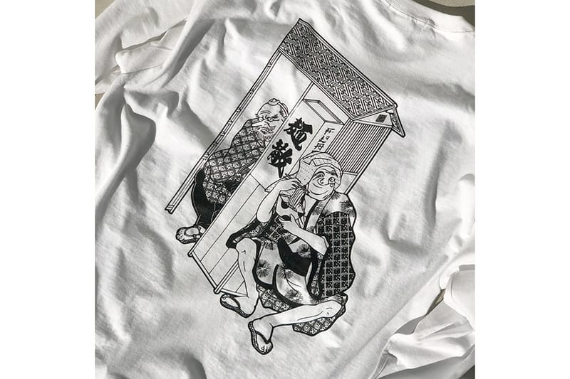 麺散が F-LAGSTUF-F とのコラボL/S Tシャツをリリース